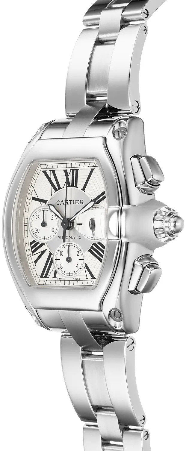 Cartier Roadster W62006X6 38mm Stainless steel Silver Gray 1