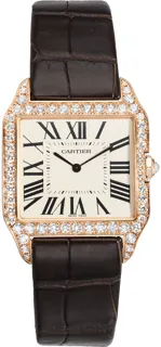 Cartier Santos Dumont WH100751 Rose gold Silver Gray