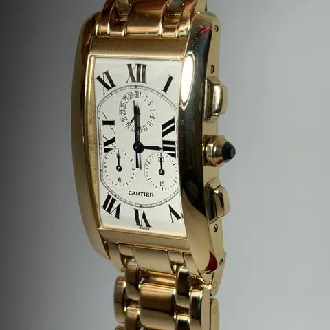 Cartier Tank Américaine 1730 26mm Yellow gold White 2