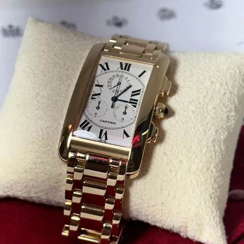 Cartier Tank Américaine 1730 26mm Yellow gold White 4