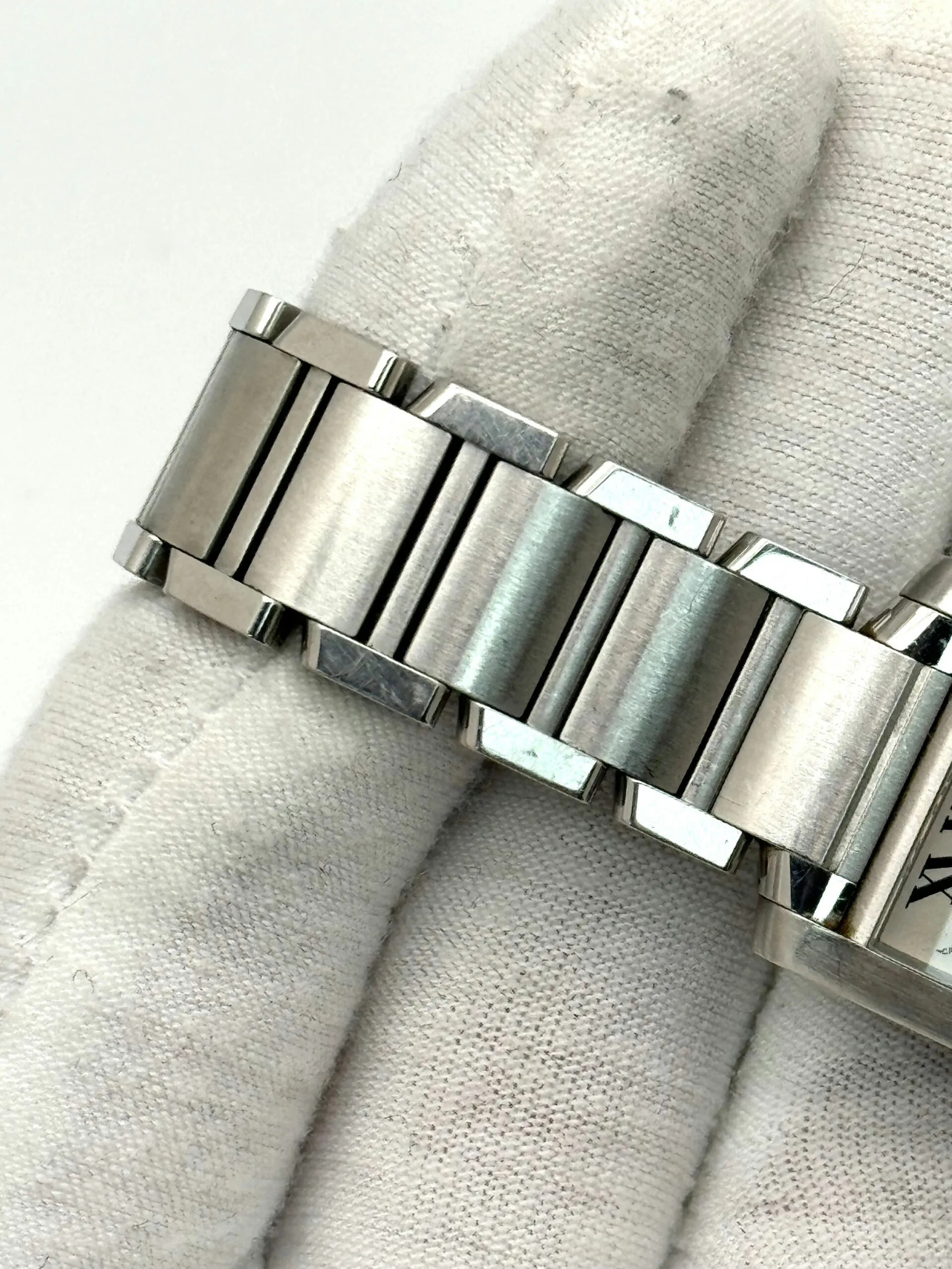 Cartier Tank Française W51008Q3 20mm Stainless steel White 1