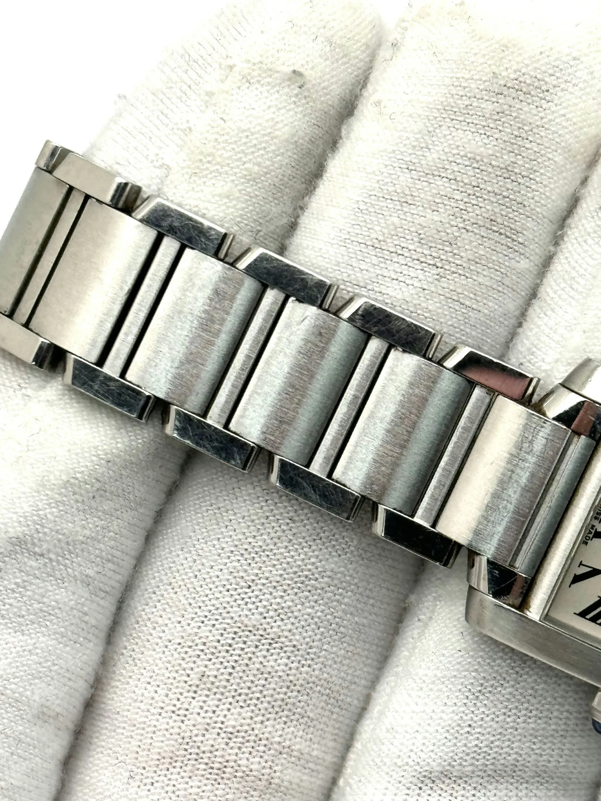 Cartier Tank Française W51008Q3 20mm Stainless steel White 3