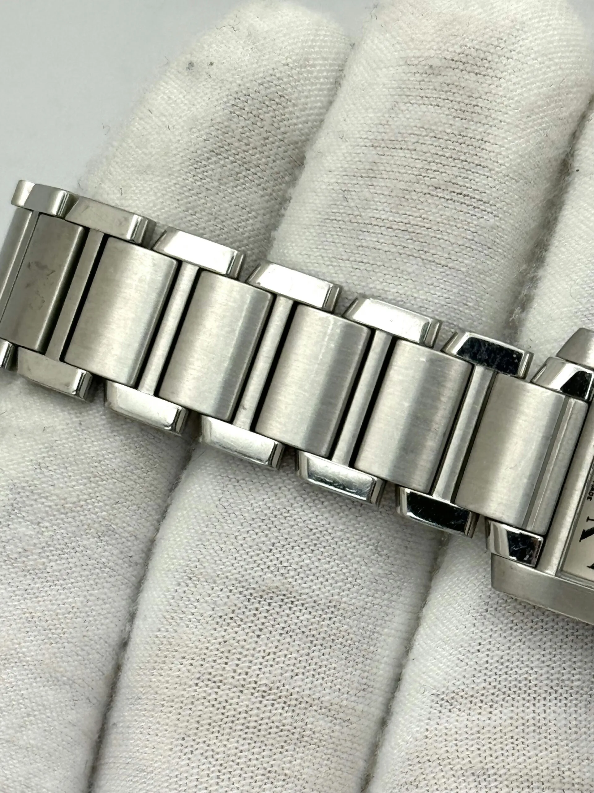 Cartier Tank Française W51008Q3 20mm Stainless steel White 3