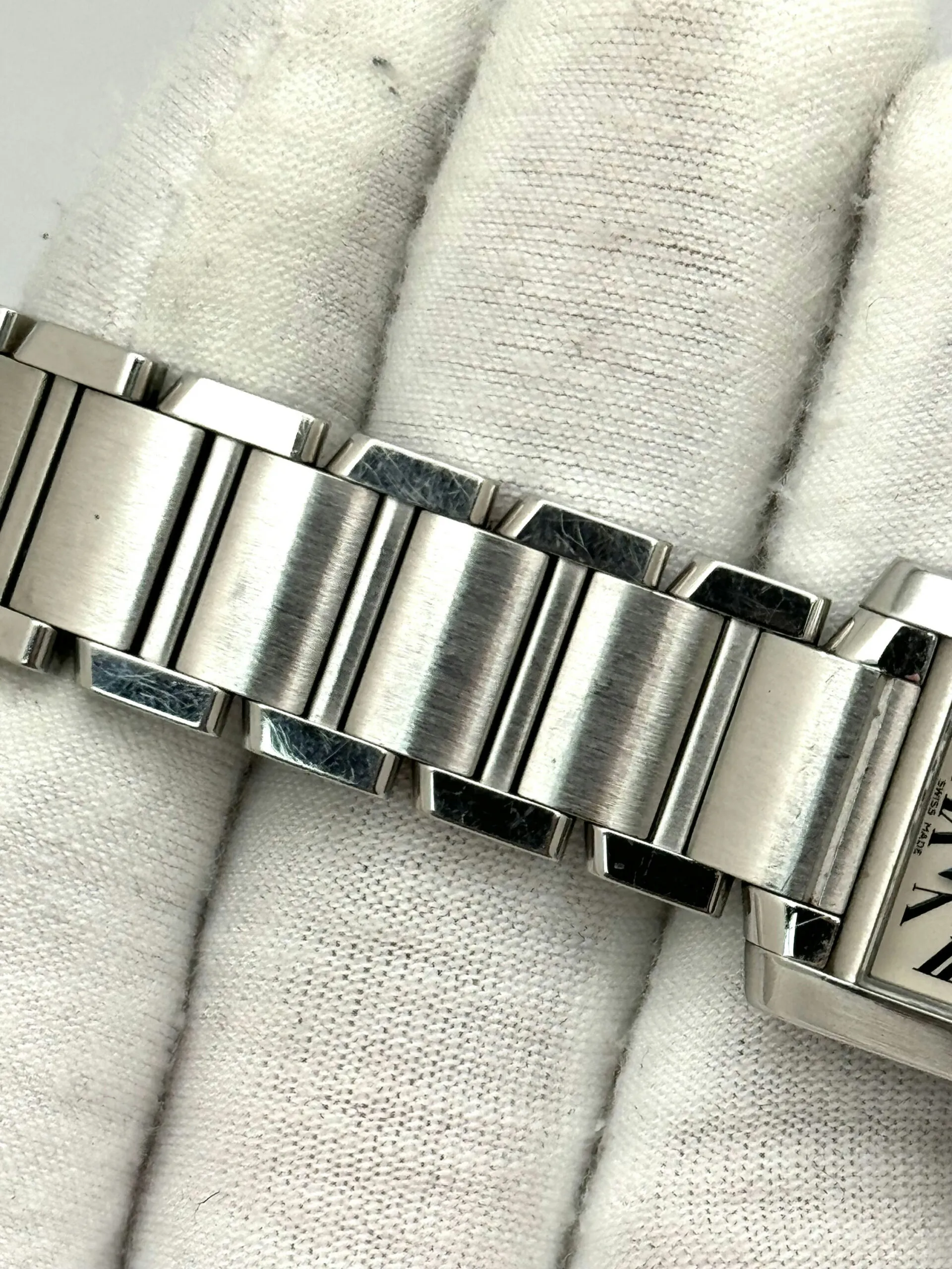 Cartier Tank Française W51008Q3 20mm Stainless steel White 1