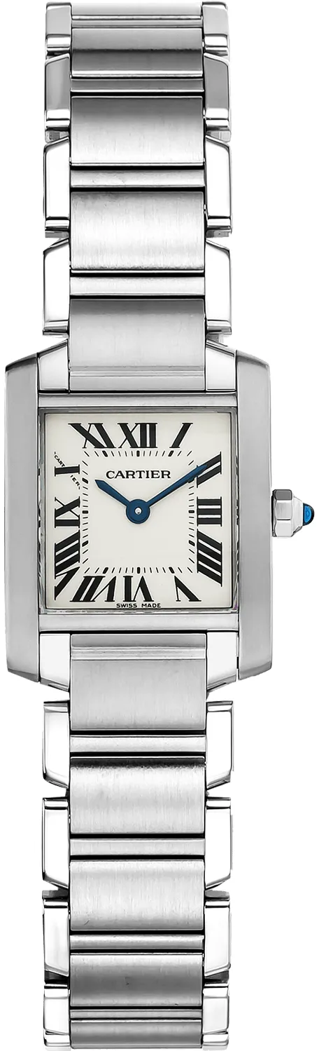 Cartier Tank Française W51008Q3 18mm Stainless steel Silver Gray