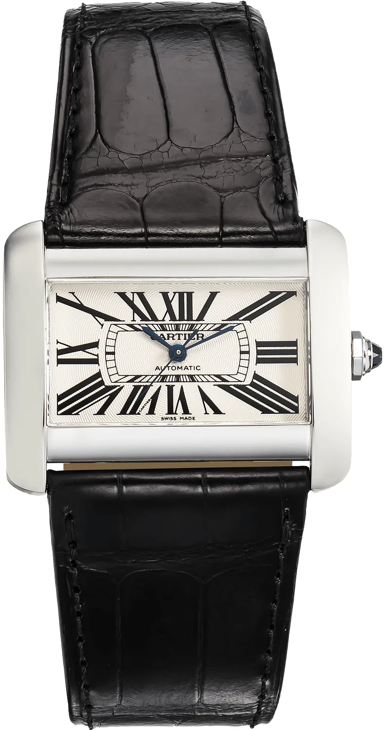 Cartier Tank W6300755 24mm Stainless steel Silver Gray