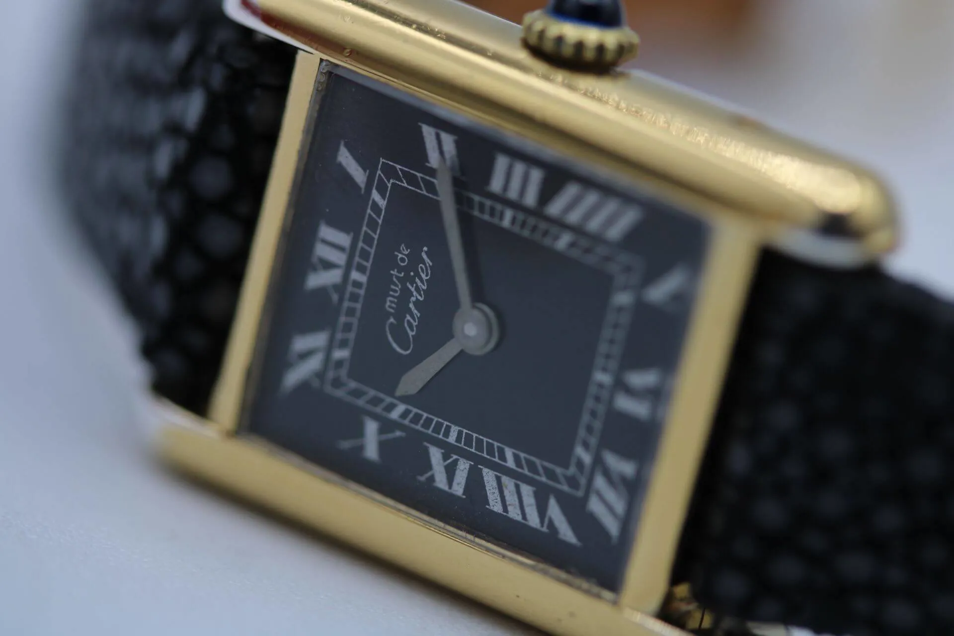 Cartier Must de Cartier 23mm Silver Black 2