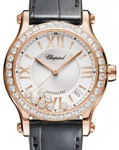 Chopard Happy Sport 274808-5003 36mm Rose gold White