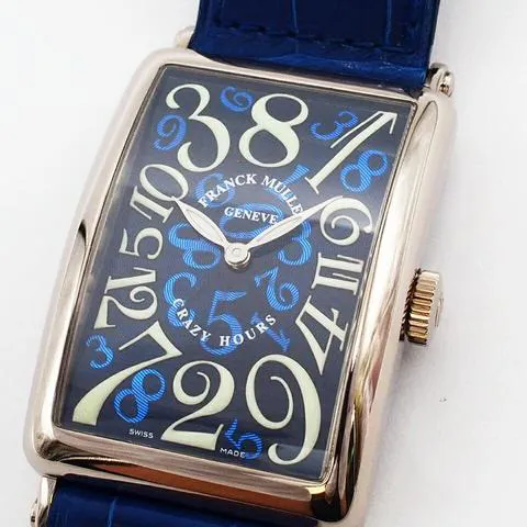 Franck Muller Crazy Hours 1200 CH 44mm White gold Blue