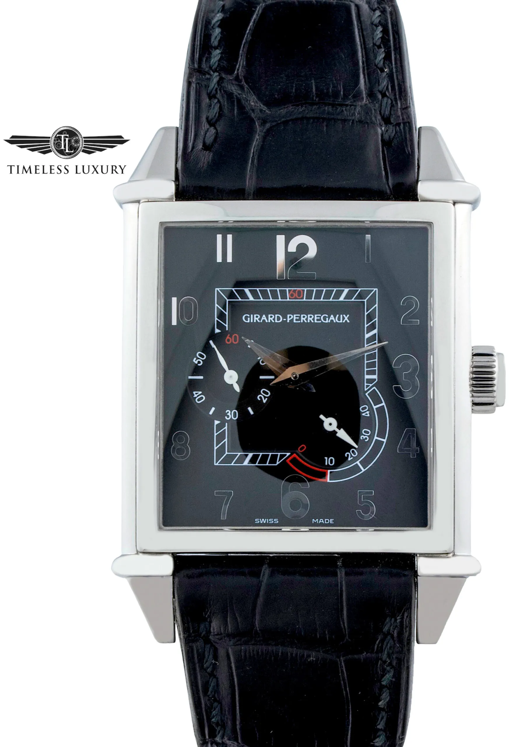 Girard-Perregaux Vintage 1945 25850-11-613BA6A 32mm Stainless steel Black