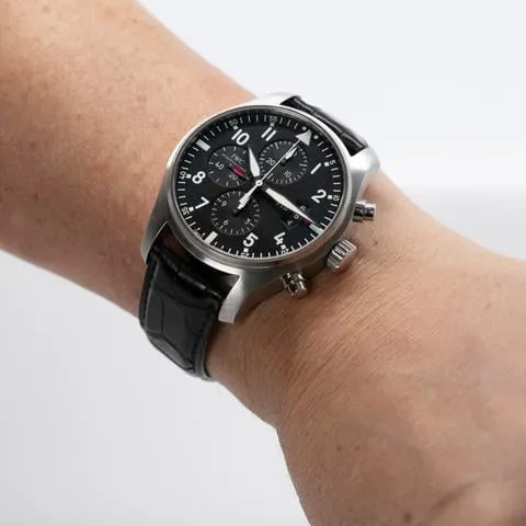 IWC Pilot IW377701 43mm Stainless steel Black 2