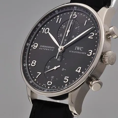 IWC Portuguese Chronograph IW3714 41mm Stainless steel Black 2