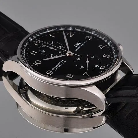 IWC Portuguese Chronograph IW3714 41mm Stainless steel Black 5