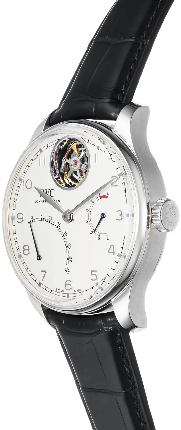 IWC Portuguese Tourbillon IW504601 44mm Platinum Silver 1