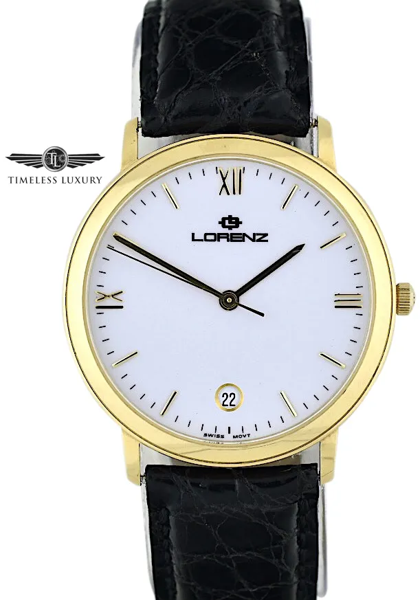 Lorenz Classic 4057 35mm Yellow gold and 18k yellow gold White