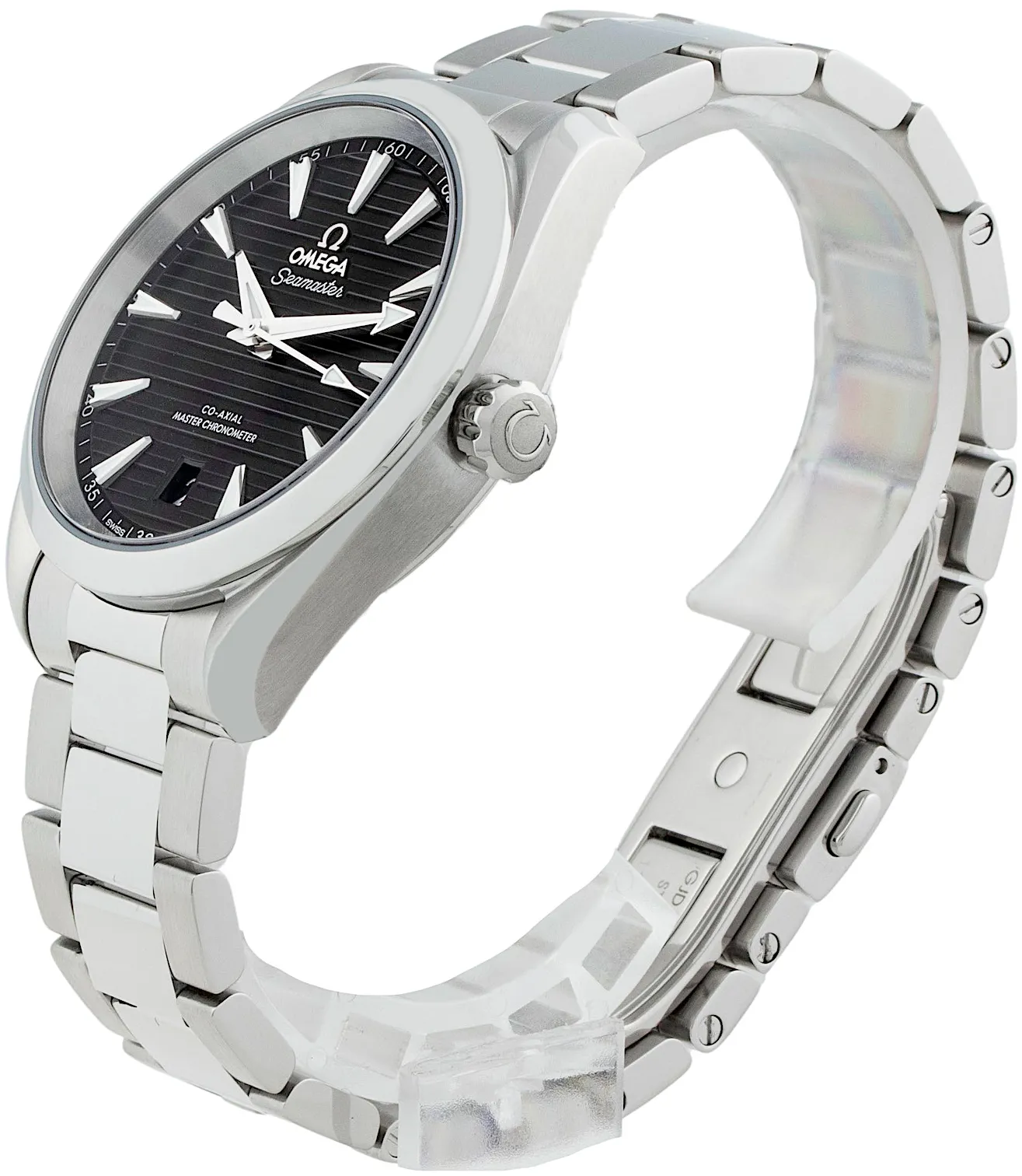 Omega Aqua Terra 220.10.38.20.01.001 38mm Stainless steel Black 2