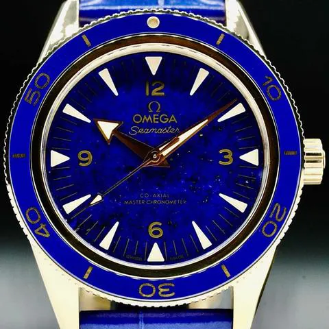 Omega Seamaster 300 234.63.41.21.99.002 41mm Yellow gold Blue