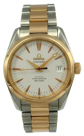 Omega Seamaster Aqua Terra 23043000 36mm Yellow gold and Stainless steel White