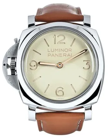 Panerai Luminor 1950 PAM01075 47mm Stainless steel Beige