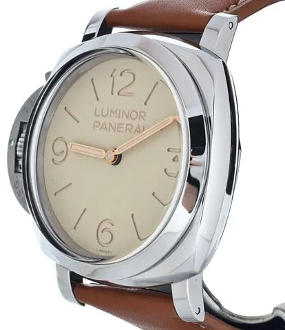 Panerai Luminor 1950 PAM01075 47mm Stainless steel Beige 1