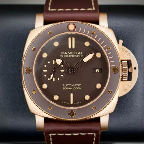 Panerai Submersible PAM 00968 47mm Bronze Brown