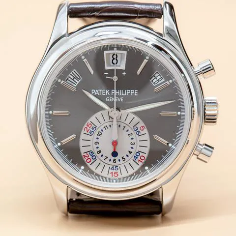 Patek Philippe Annual Calendar Chronograph 5960P-001 40.5mm Platinum Gray