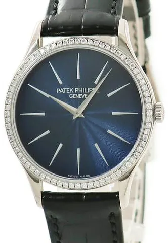 Patek Philippe Calatrava 4897G-001 33mm White gold Blue