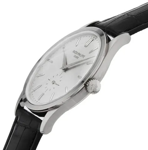 Patek Philippe Calatrava 5196G-001 37mm White gold Silver 1