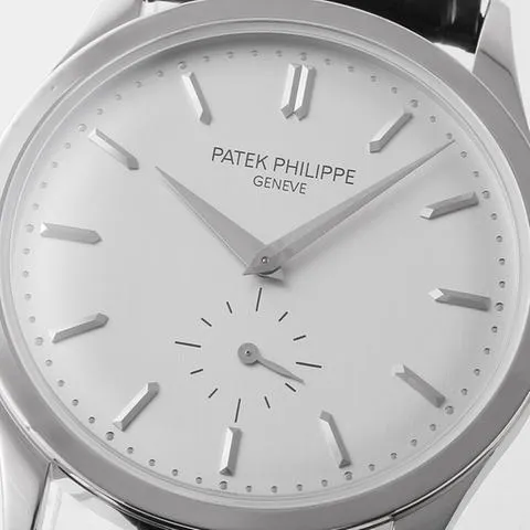 Patek Philippe Calatrava 5196G-001 37mm White gold Silver 5