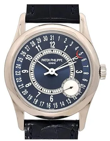 Patek Philippe Calatrava 6000G-012 37mm White gold Blue