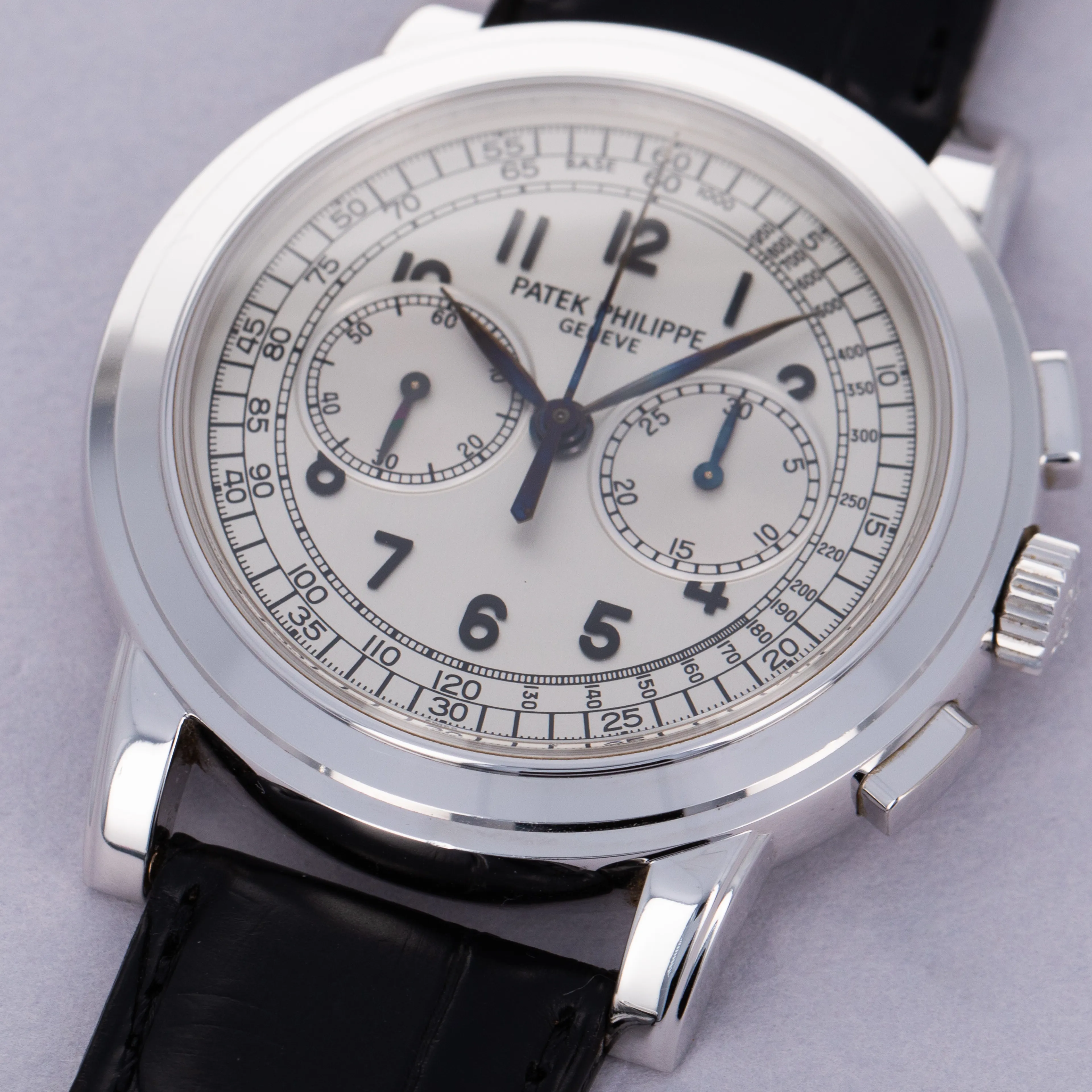 Patek Philippe Chronograph 5070G-001 42mm White gold Silver 2