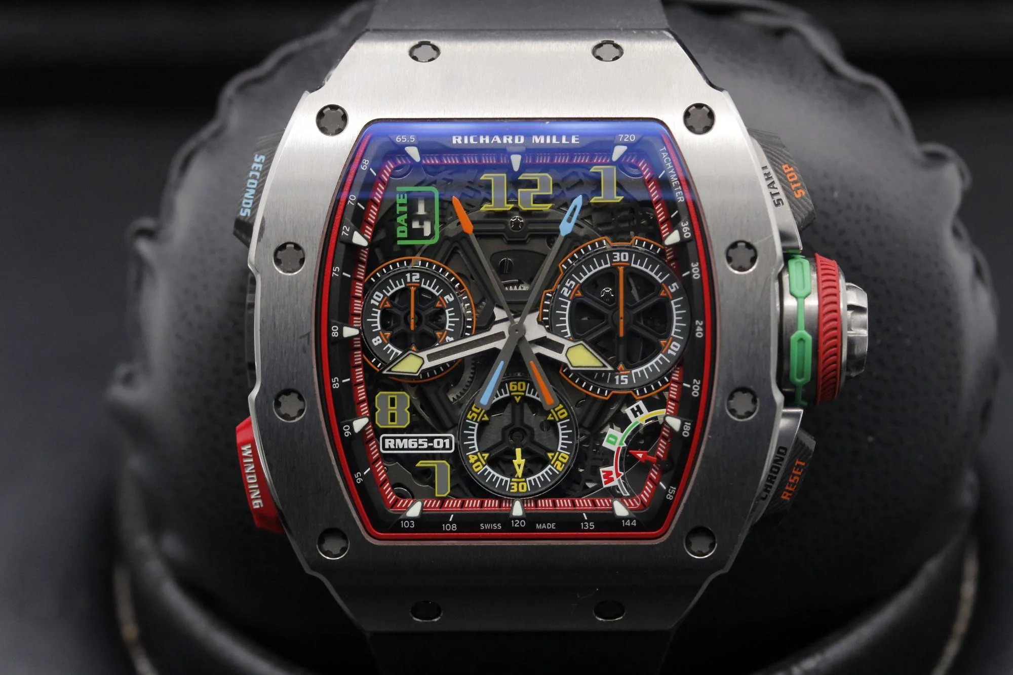 Richard Mille Split-seconds Chronograph RM65-01 44mm Titanium Open