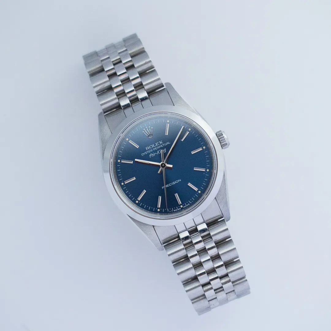 Rolex Air King 14000 34mm Stainless steel Blue