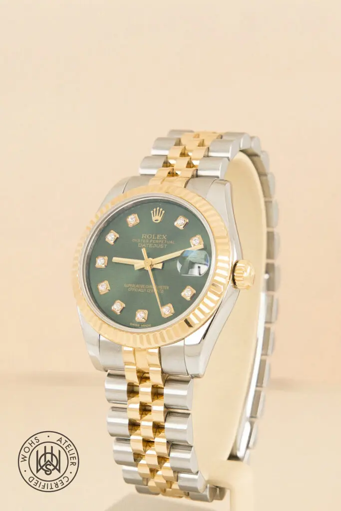 Rolex Datejust 31 178273 31mm Yellow gold and Stainless steel Green 1