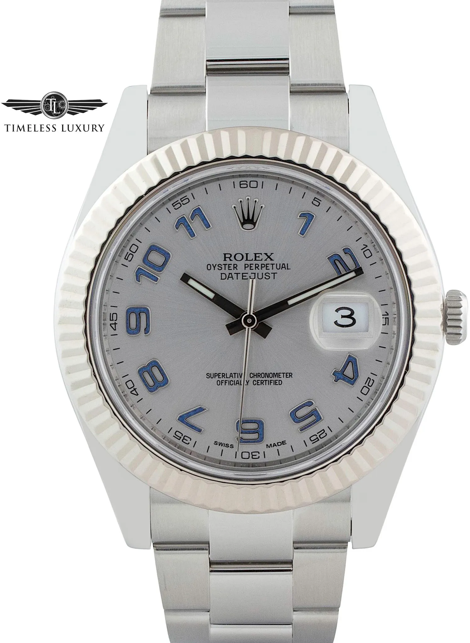 Rolex Datejust II 116334 41mm Stainless steel Silver