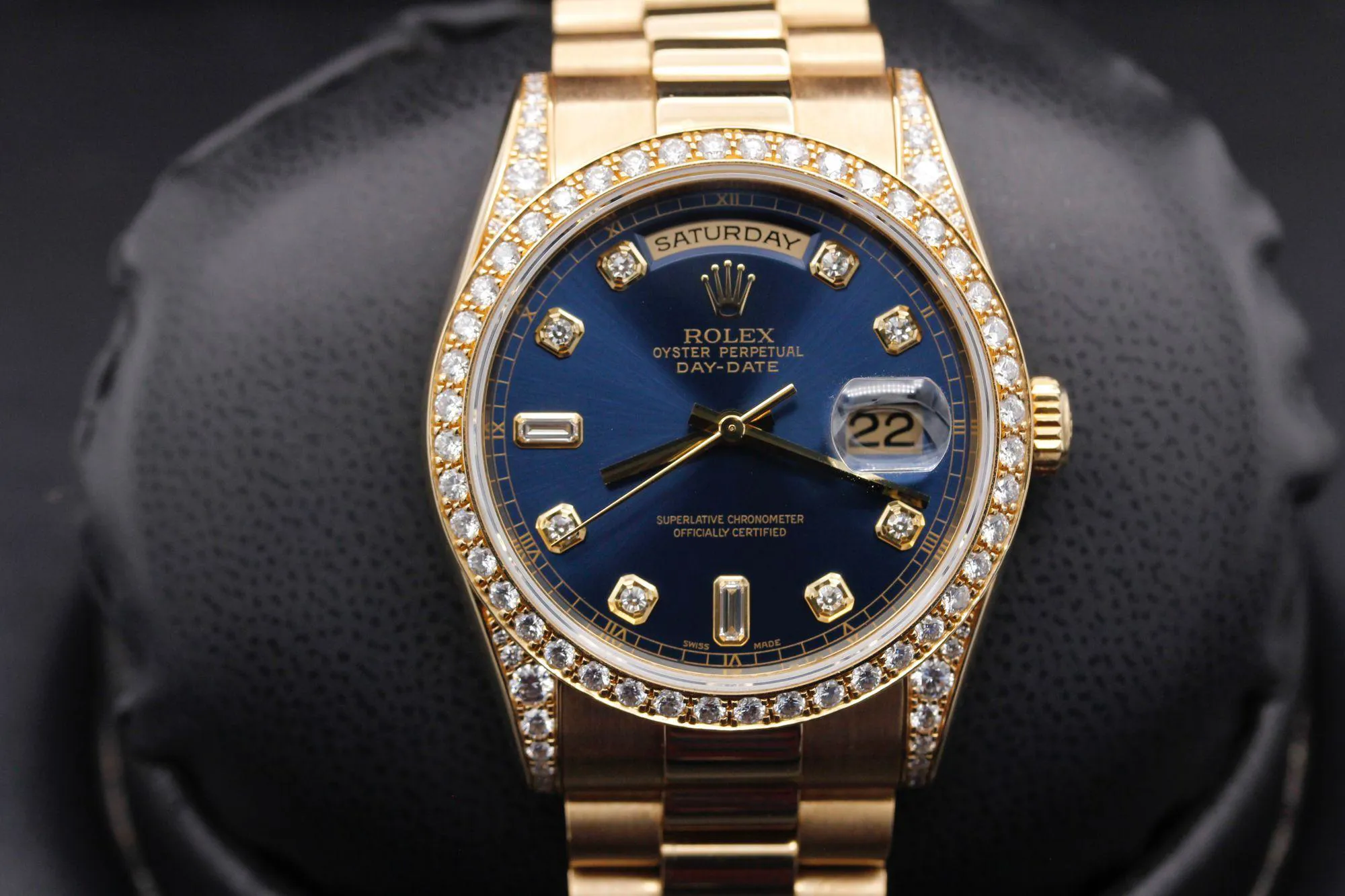 Rolex Day-Date 36 118338 36mm Yellow gold Blue