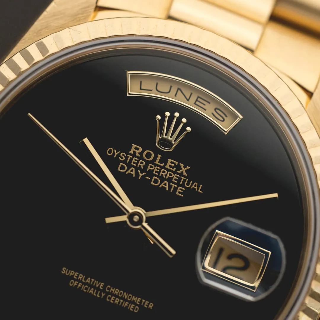 Rolex Day-Date 36 18238 36mm Yellow gold Onyx 1