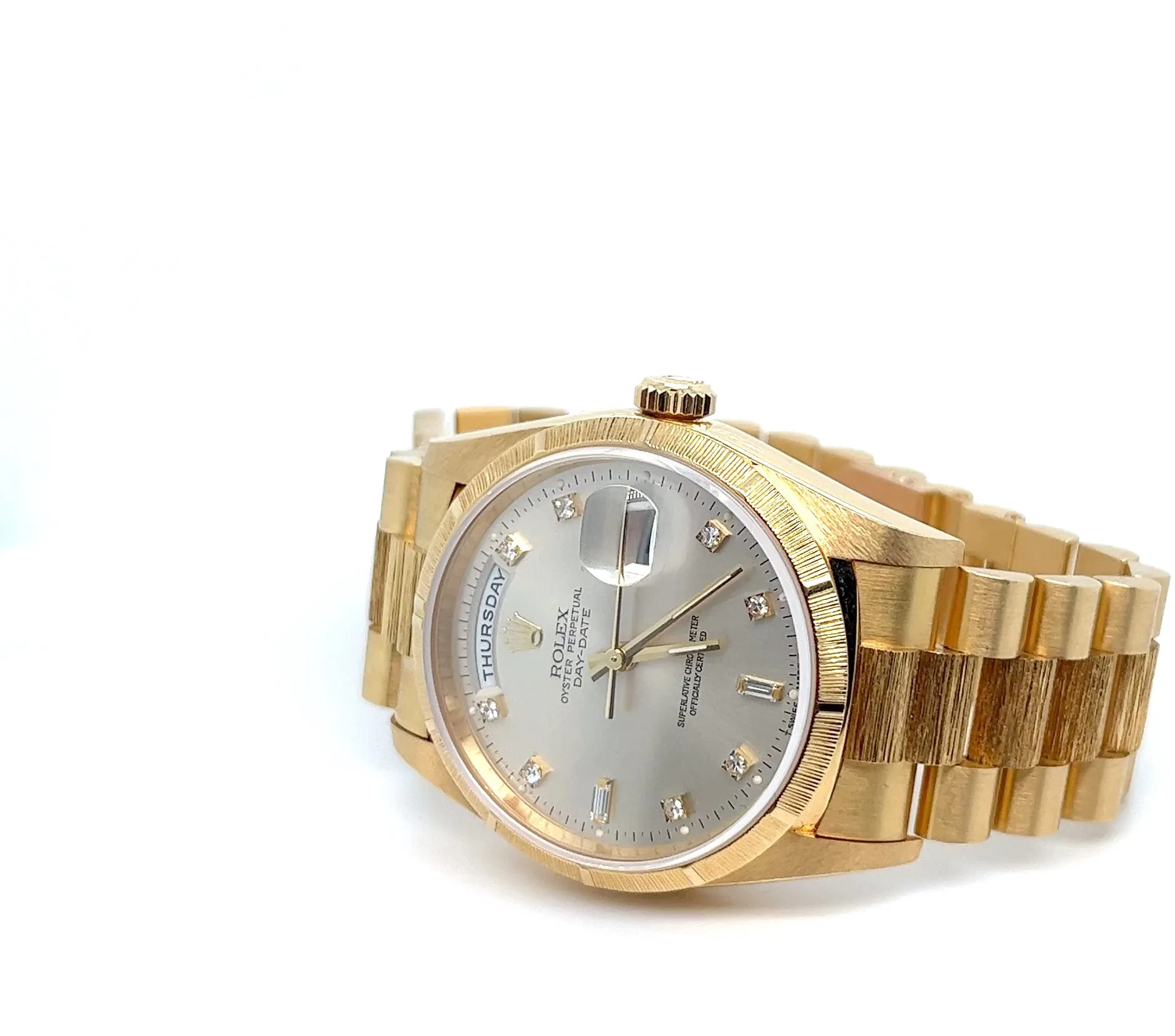 Rolex Day-Date 36 18248 36mm Yellow gold Silver