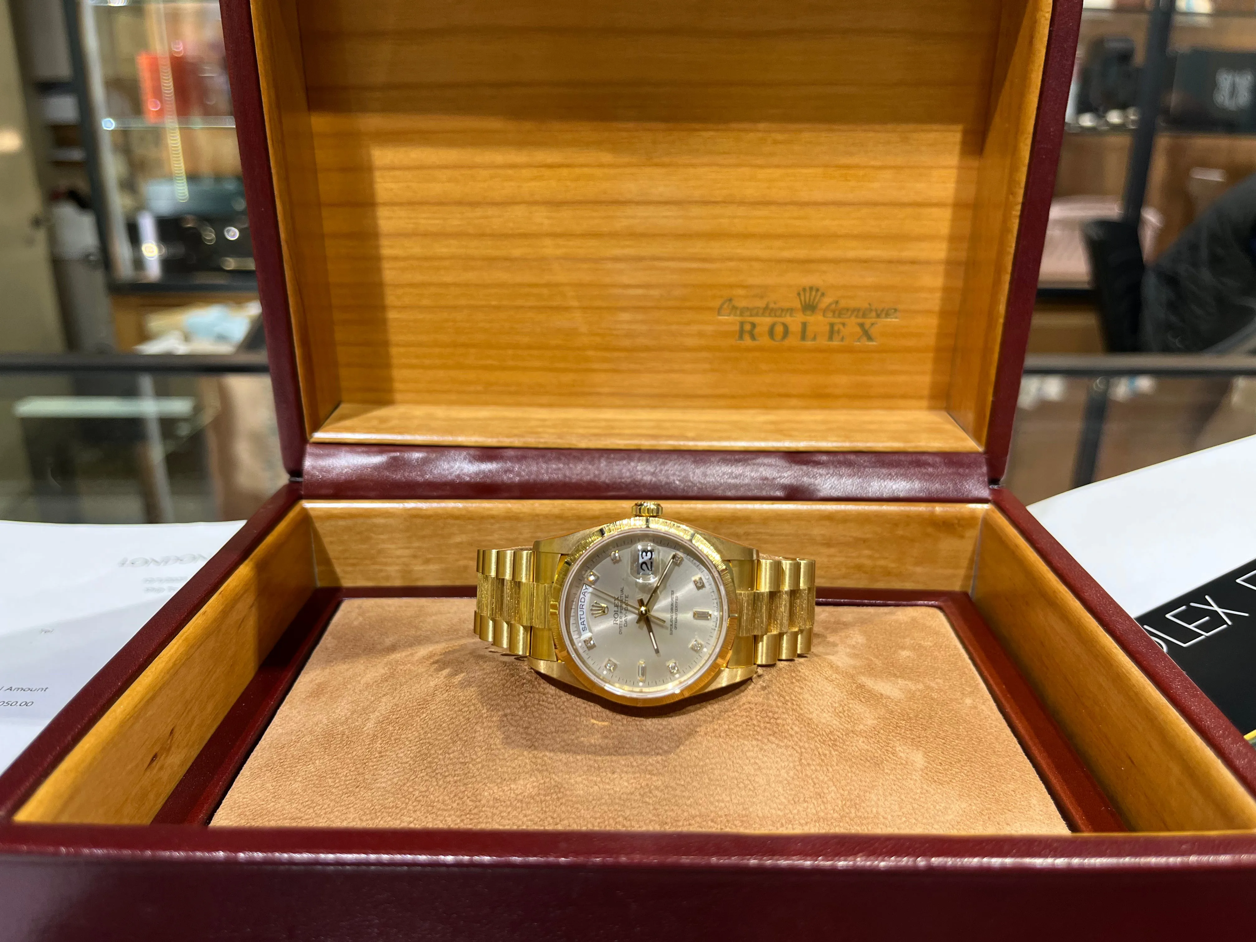 Rolex Day-Date 36 18248 36mm Yellow gold Silver 5