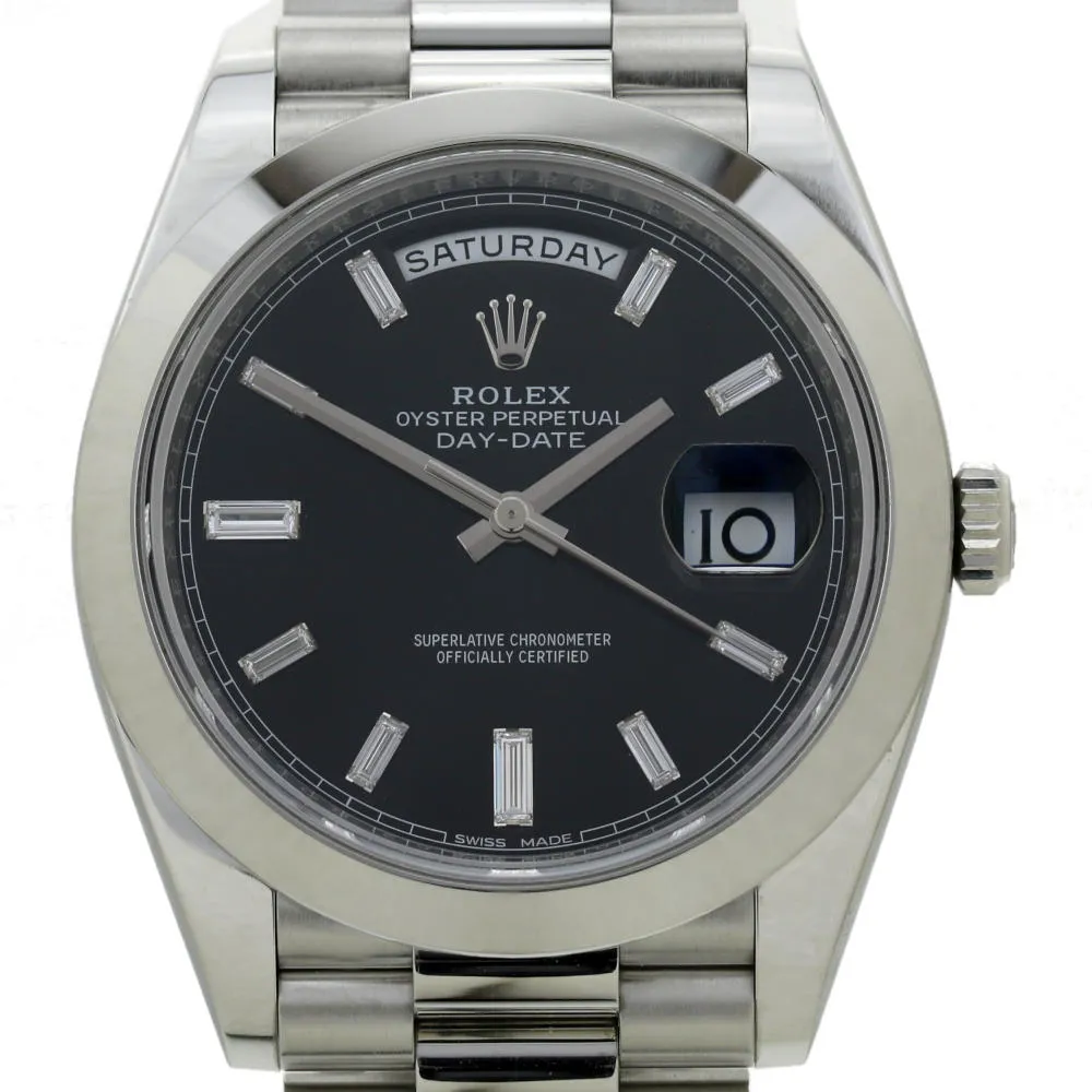 Rolex Day-Date 40 228206 41mm Platinum Silver 2