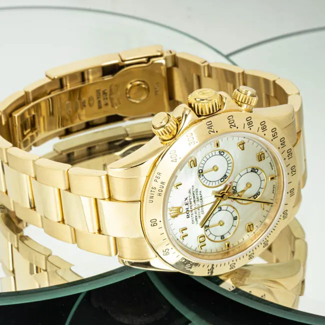 Rolex Daytona 116528 40mm Yellow gold Mother-of-pearl 8