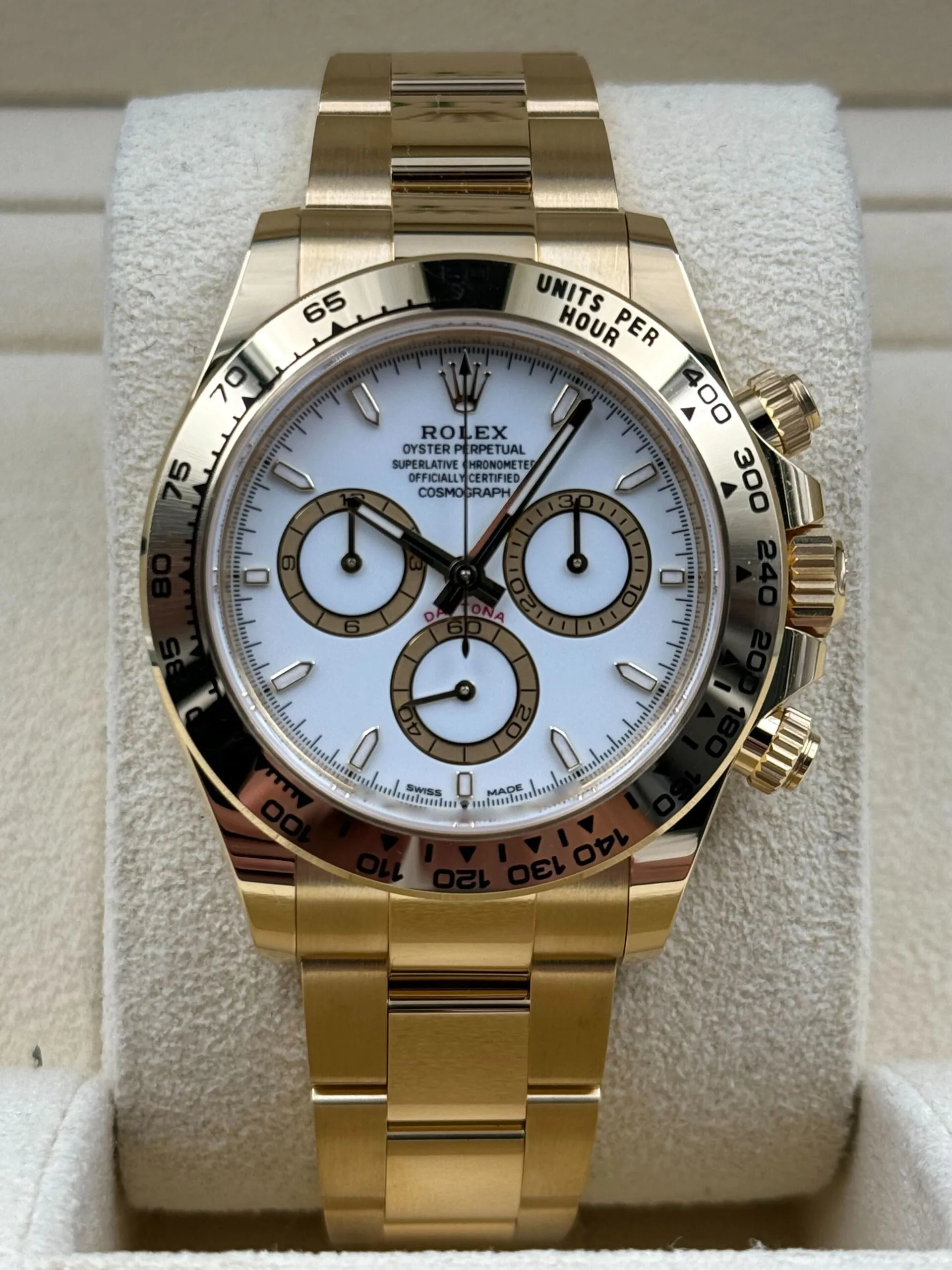 Rolex Daytona 126508 40mm Yellow gold White