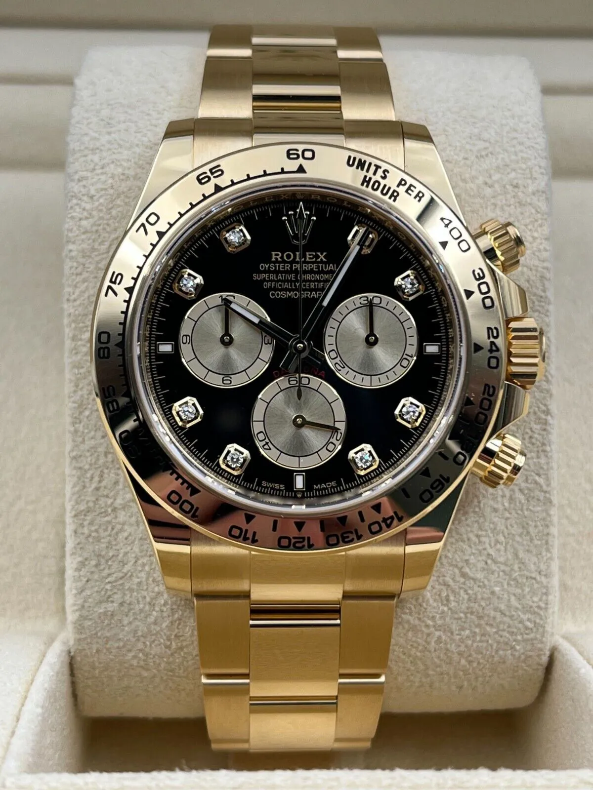 Rolex Daytona 126508 40mm Yellow gold Black