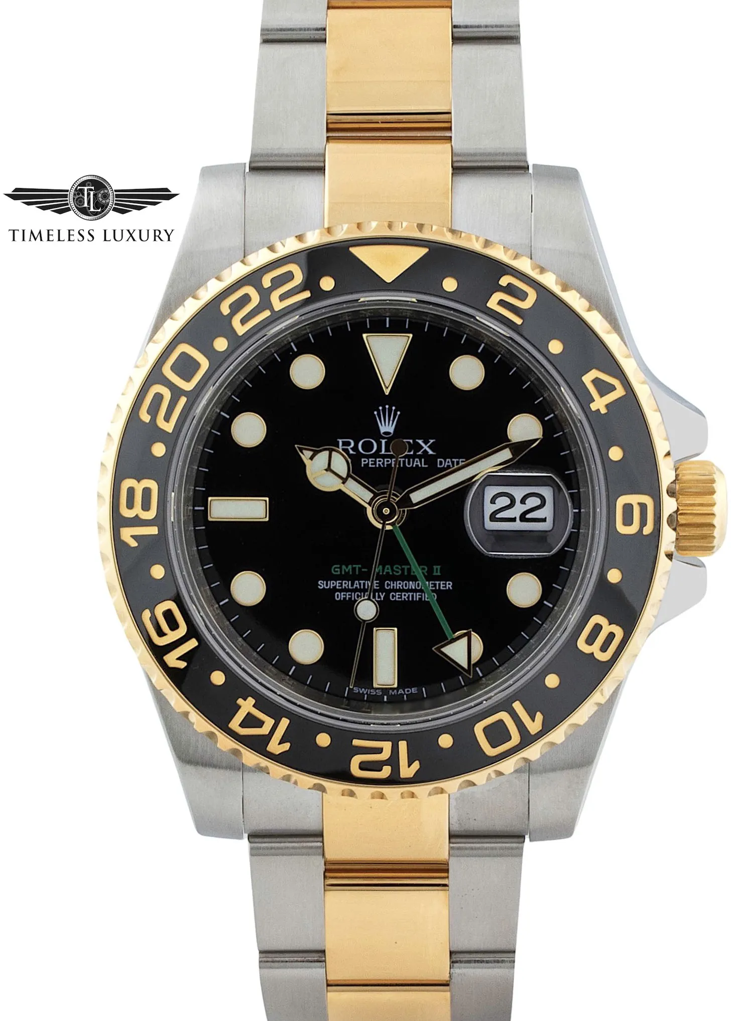 Rolex GMT-Master II 116713 40mm Stainless steel Black