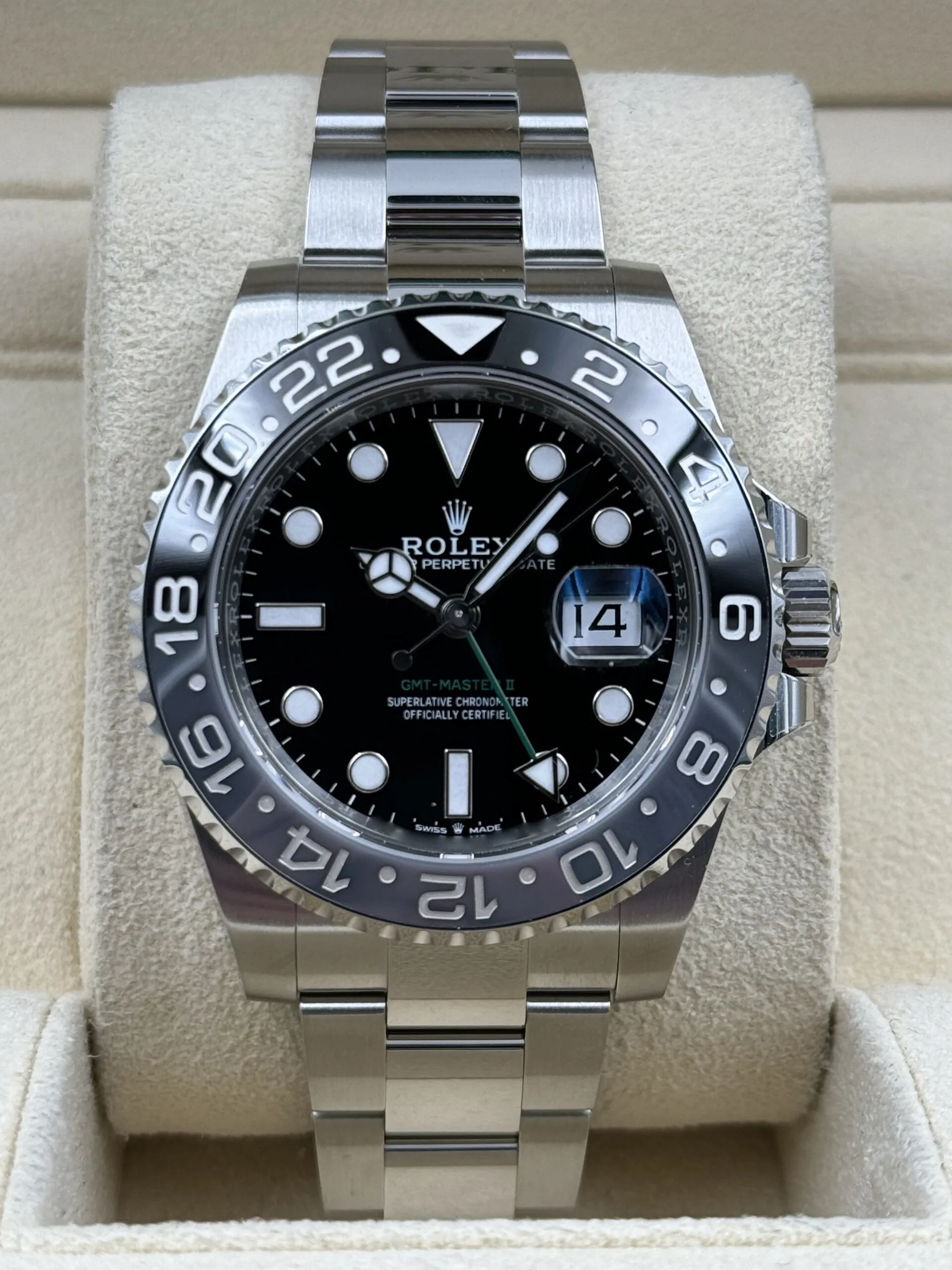 Rolex GMT-Master II 126710GRNR 40mm Stainless steel Black