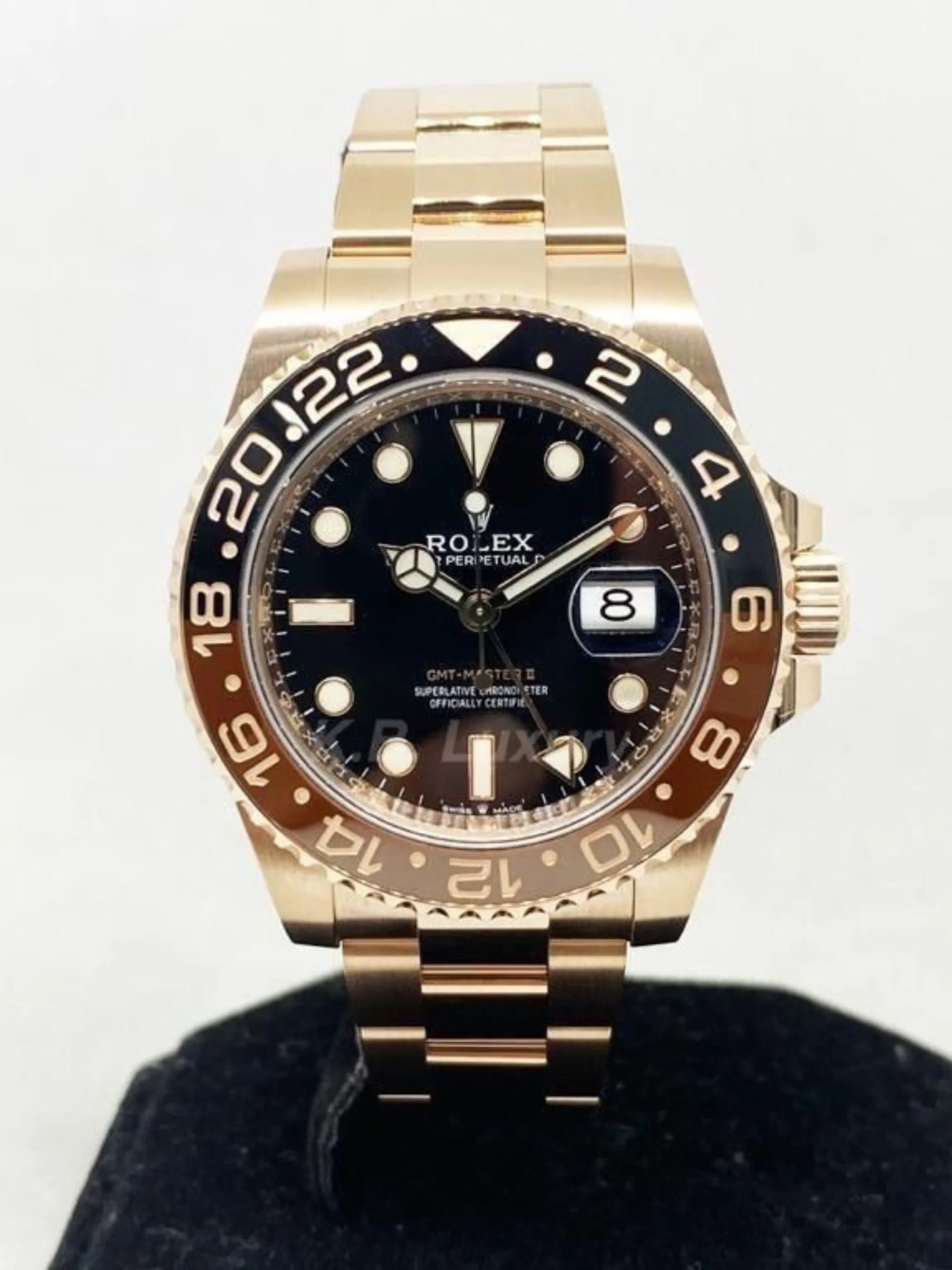 Rolex GMT-Master II 126715CHNR 40mm Rose gold Black