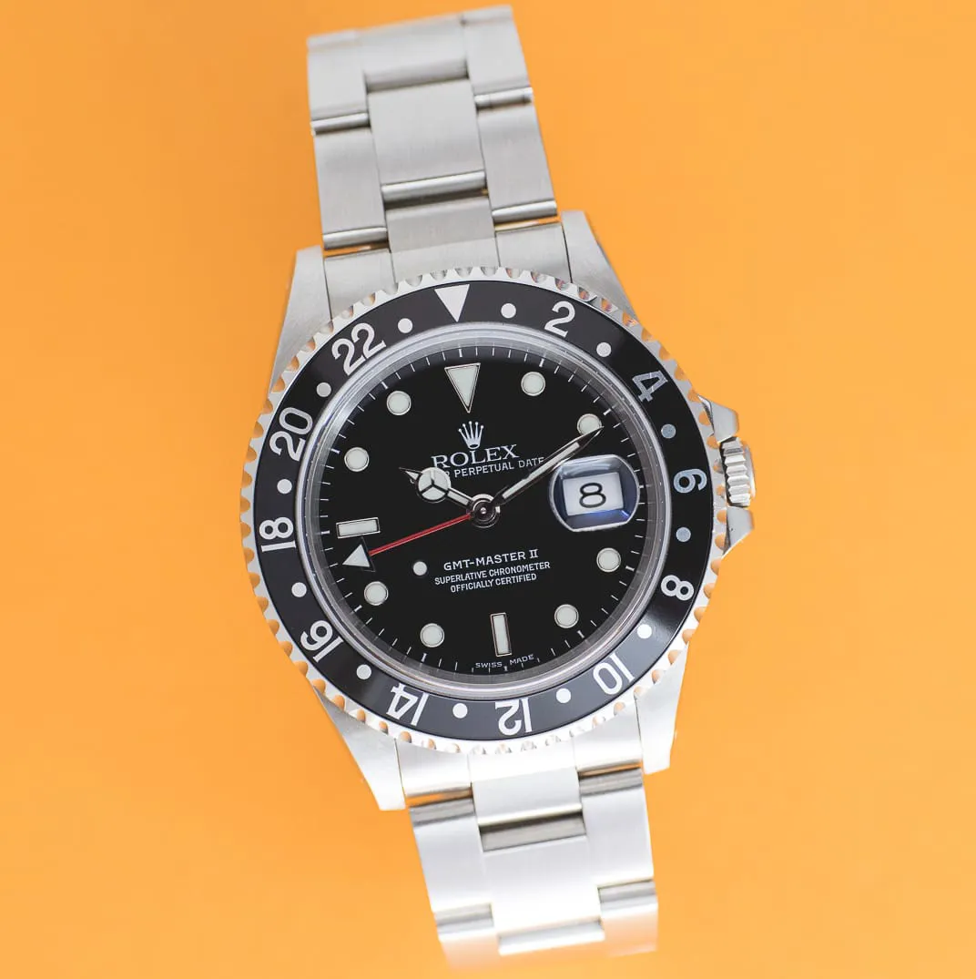 Rolex GMT-Master II 16710 40mm Stainless steel Black