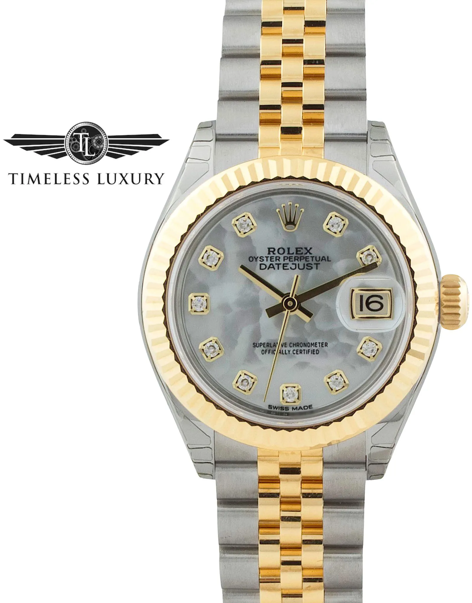 Rolex Lady-Datejust 279173 28mm Stainless steel Mother-of-pearl