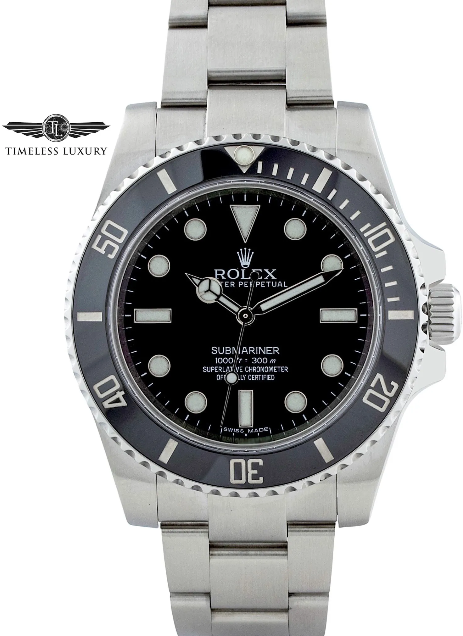 Rolex Submariner 114060 40mm Stainless steel Black