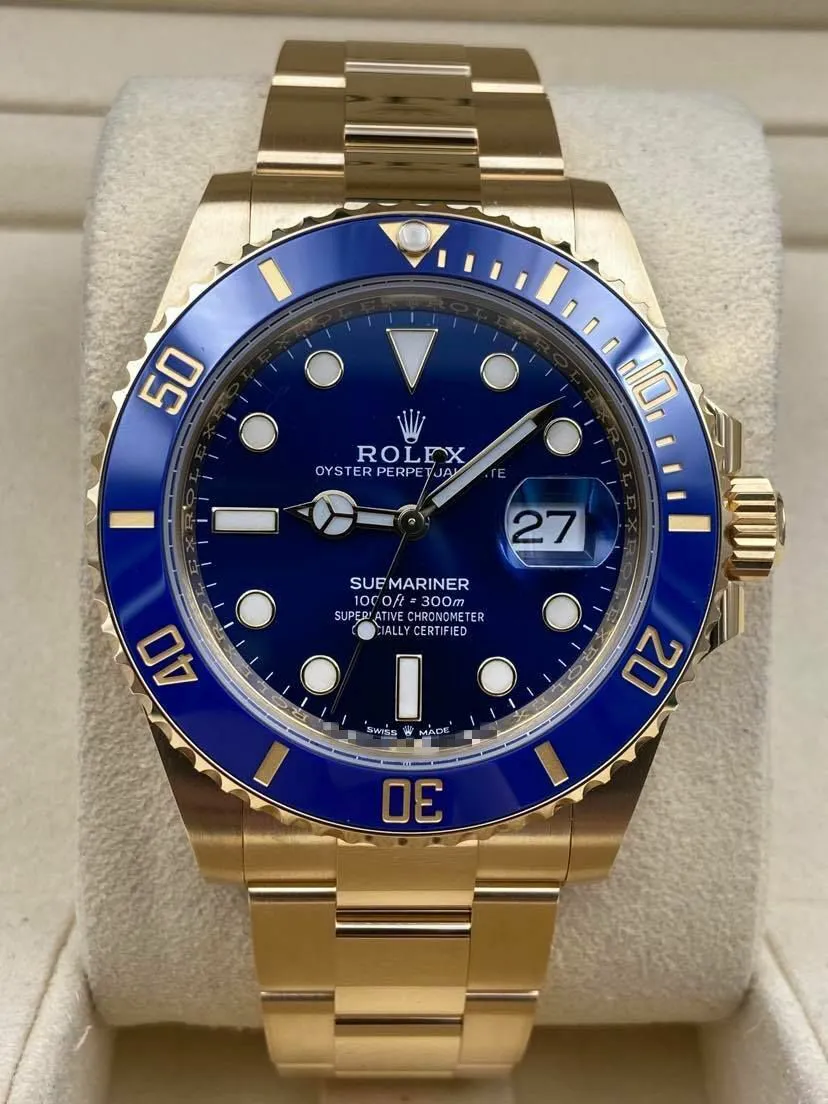 Rolex Submariner 126618LB 41mm Yellow gold Blue